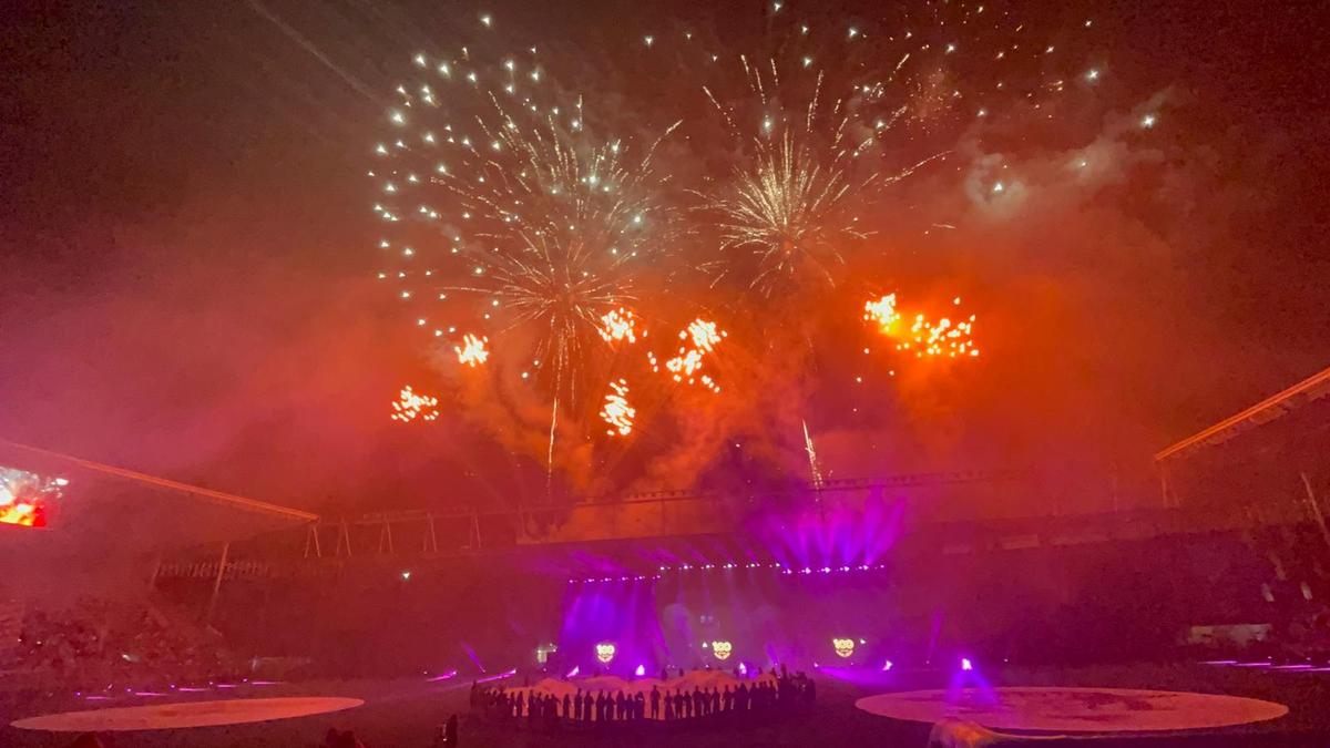 Spectacol de artificii la aniversarea Rapidului