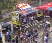 Rapid 100: Cântând în ploaie » Peste 8.000 de fani au sărbătorit centenarul în Giulești, în ciuda furtunii: spectacol cu legende, vedete, drone și artificii