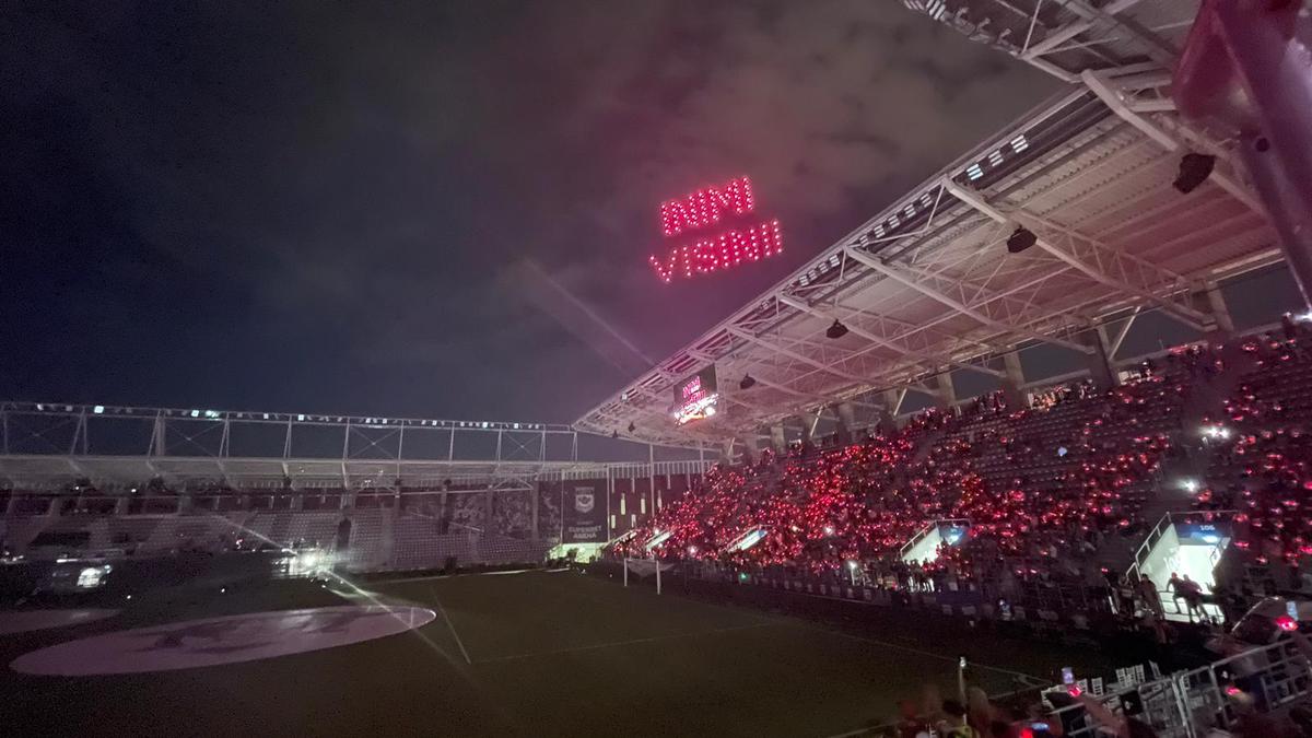Moment aparte la centenar: ce a apărut pe cer, deasupra arenei din Giulești