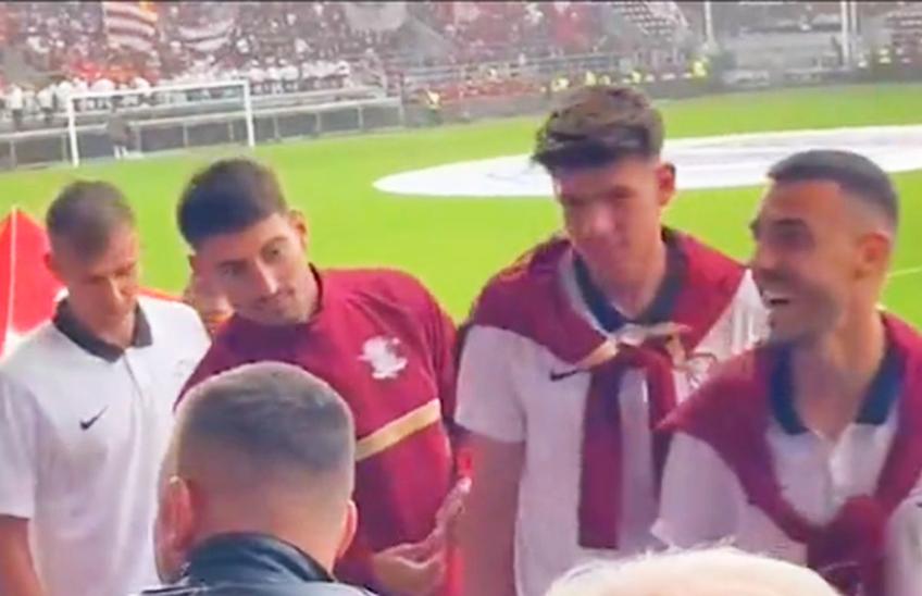 Iulian Cristea (28 de ani) a fost prezent alături de colegi la sărbătoarea centenarului rapidist. Fundașul central a transmis că vrea titlul și o convocare la prima reprezentativă a României.