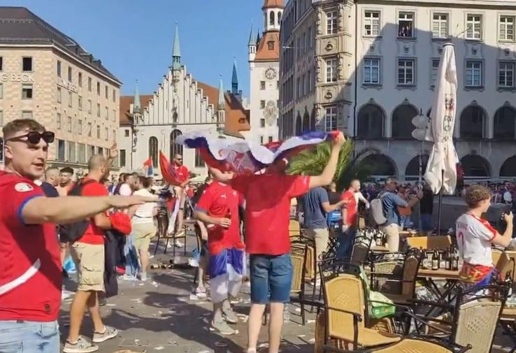 Suporterii sârbi s-au ciocnit cu forțele de ordine, înaintea meciului cu Danemarca de la Munchen