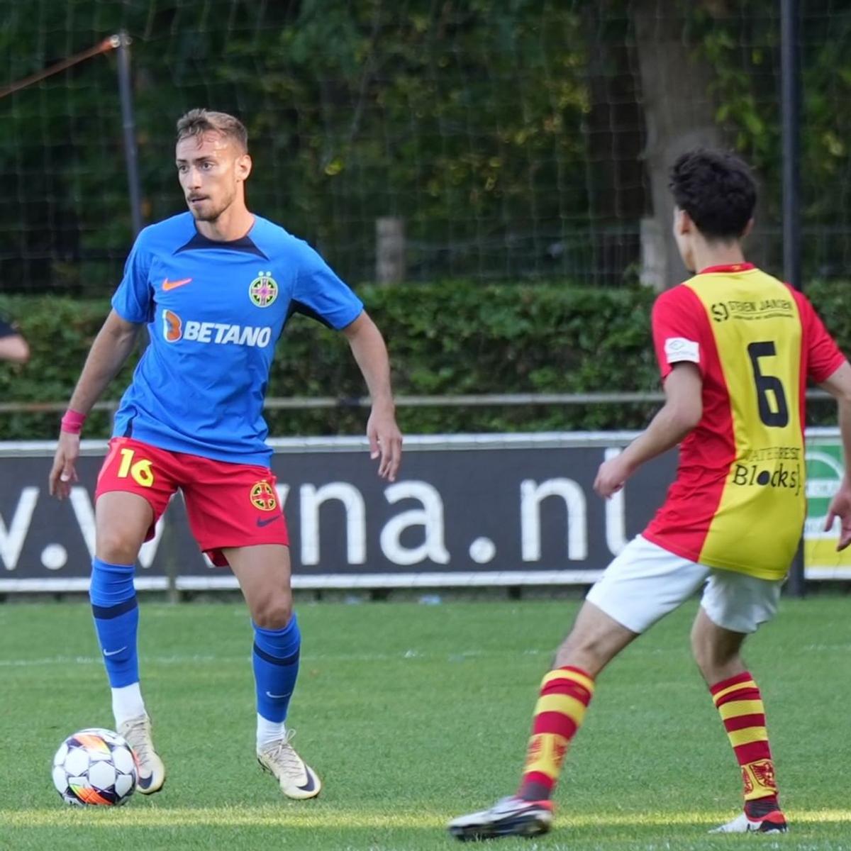 FCSB s-a distrat în primul amical din Olanda, 8-0 cu Apeldoorn. Foto: Instagram @fcsbofficial