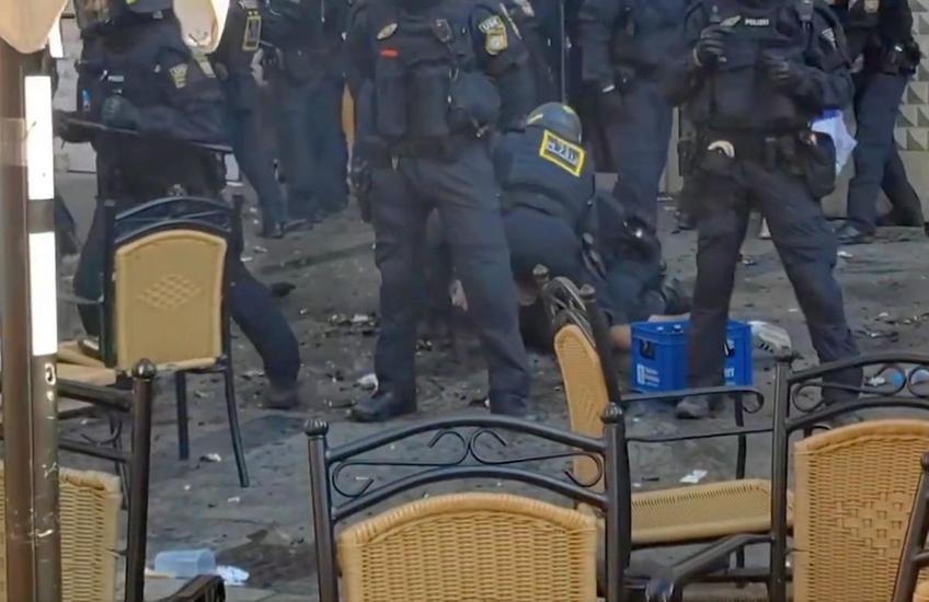 Suporterii sârbi s-au ciocnit cu forțele de ordine, înaintea meciului cu Danemarca de la Munchen