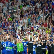 Bucuria Sloveniei după meciul cu Anglia / Sursă foto: Imago Images