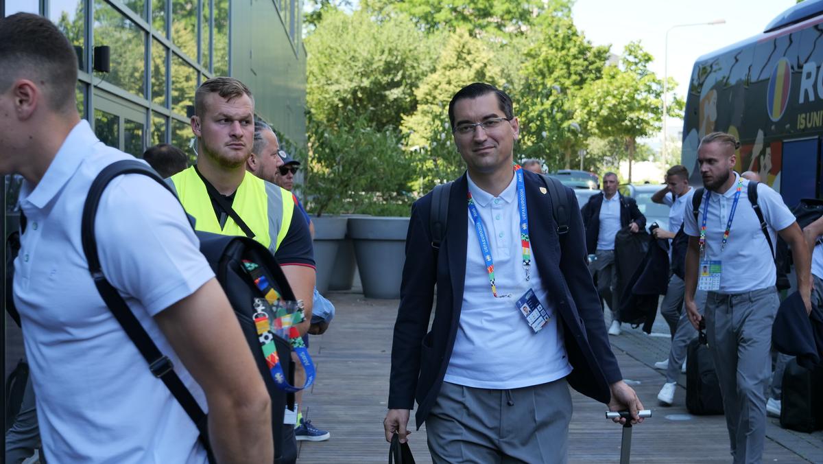 Sosire echipa nationala la Frankfurt