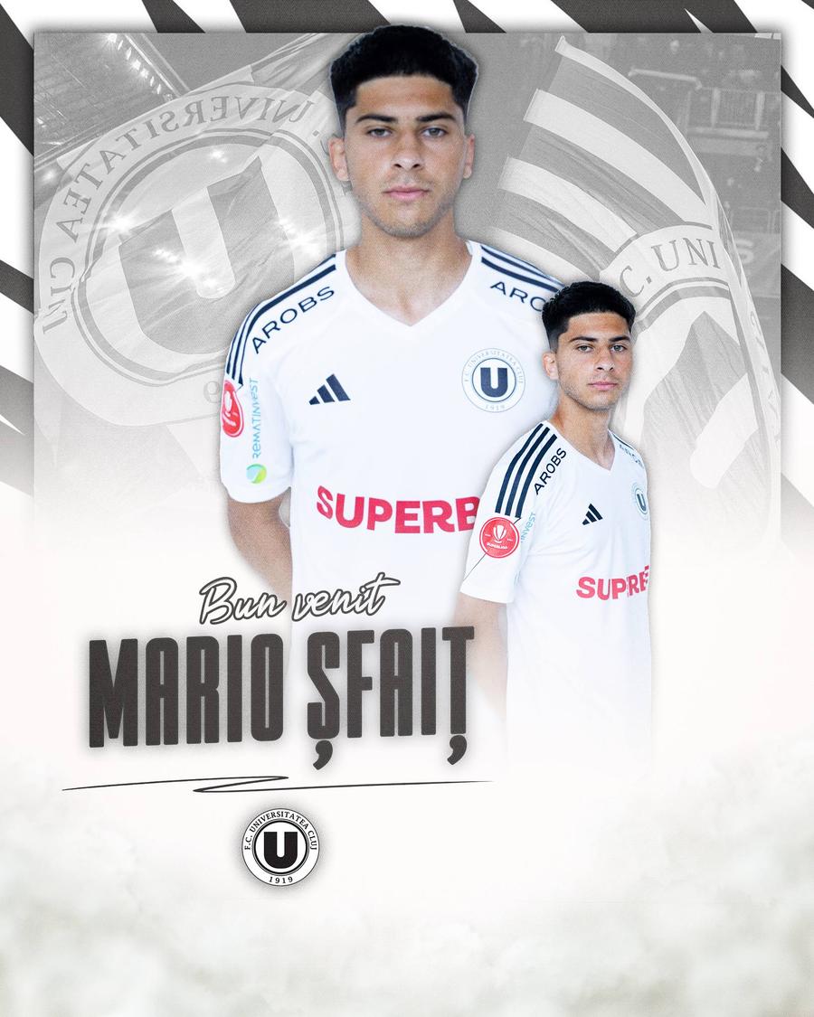 Mario Șfaiț, prezentat oficial la U Cluj Vali Gheorghe pleacă de la U Cluj și ar putea semna tot în Superliga