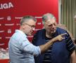 Justin Ștefan, Gino Iorgulescu. Imagini de la tragerea la sorți Superligă 2025-2026. Foto: Ionuț Iordache (GSP.RO)