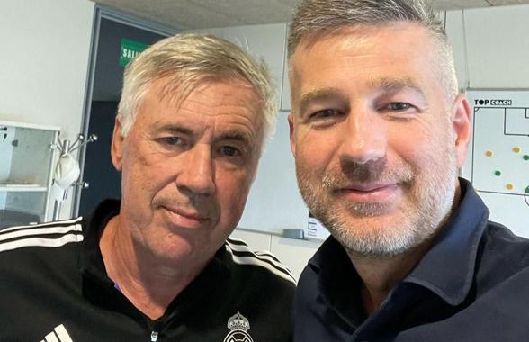 Edi Iordănescu s-a întâlnit cu Ancelotti și a rămas „blocat”
