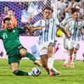 Nico Paz a debutat la Mondiale în meciul cu Algeria (3-0), intrând 10 minute în locul lui Messi. Are 10 selecții și un gol în naționala Argentinei / Foto: Imago
