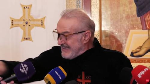 Gigi Becali, în momentul în care „articulează” un jurnalist, captură Youtube