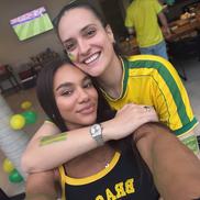 Omoregie și Moreschi urmăresc împreună Campionatul Mondial / FOTO: Instagram