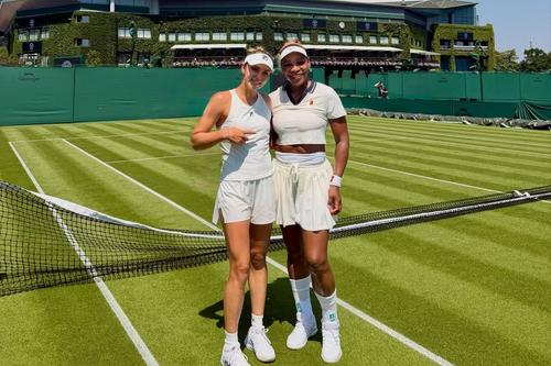Jaqueline Cristian, alături de Serena Williams/Foto: Instagram (Jaqueline Cristian)