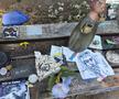 Banca din Seattle unde fanii vin și lasă obiecte în memoria lui Kurt Cobain FOTO: Ionuț Iordache (GSP)