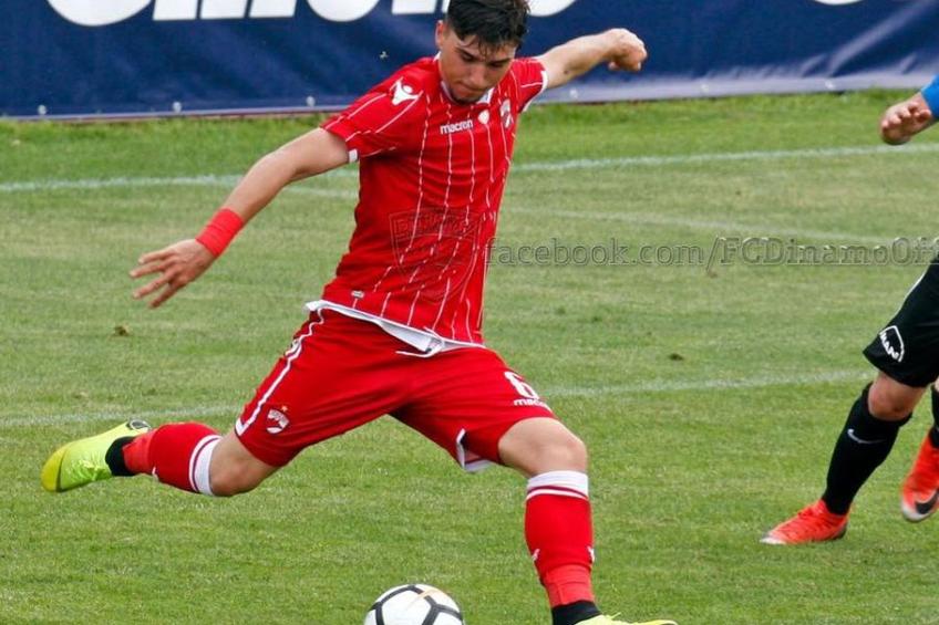 Radu Zamfir e unul dintre cei mai apreciați jucători de la echipa U19. Sursă foto: FC Dinamo
