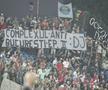 Ultrașii lui Dinamo și cei din Peluza Sud 1997 s-au întrecut de-a lungul anilor în scenografii spectaculoase și mesaje ironice / Sursă foto: Arhivă Gazeta Sporturilor