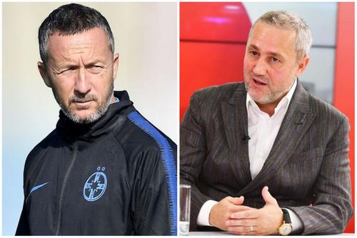 Mihai Stoica (în stânga) și Mihai Rotaru
