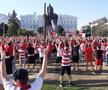 Începând cu ora 18:30, suporterii de la UTA organizează un miting în Arad