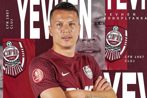 Yevhen Konoplyanka // sursă foto: Facebook @ Fotbal Club CFR 1907 CLUJ