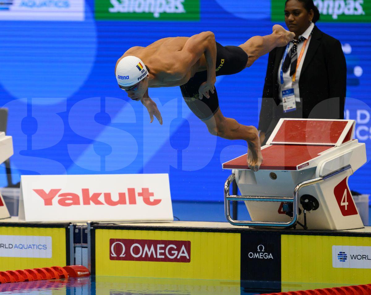 David Popovici, în finala de la 200 de metri liber