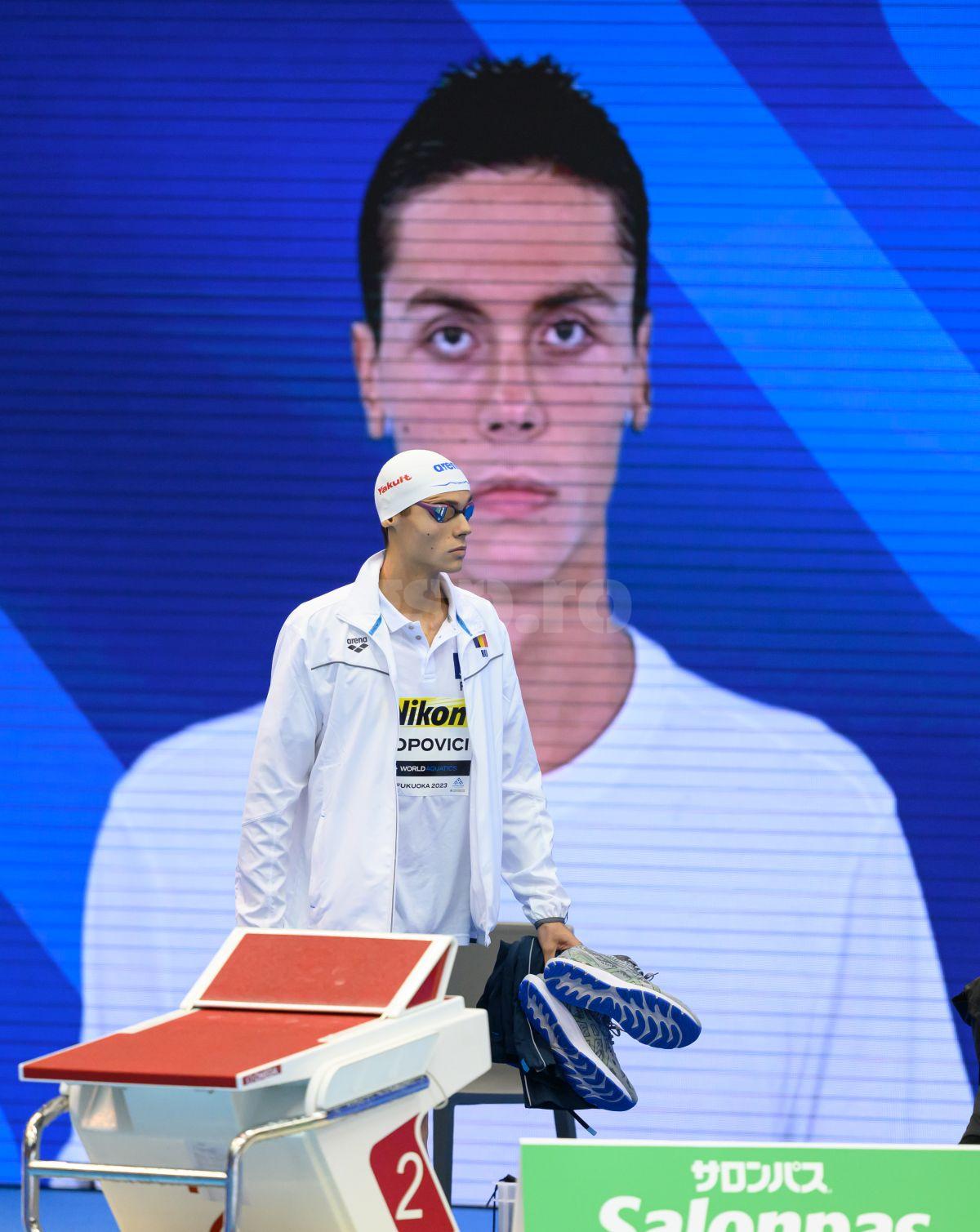 David Popovici, în finala de la 200 de metri liber