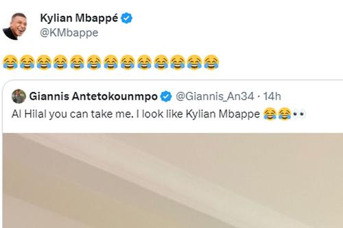 Postarea lui Giannis l-a amuzat pe Kylian Mbappe