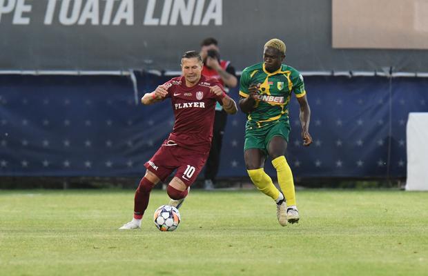 CFR Cluj n-a marcat în fața lui Neman Grodno, într-un meci cu o greșeală MAJORĂ de arbitraj » Dan Petrescu a avut dreptate: chiar tremură pentru calificare!
