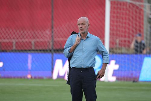 Mauro Pederzoli, director sportiv Rapid, înainte de Csikszereda - Rapid. FOTO: Ionuț Iordache