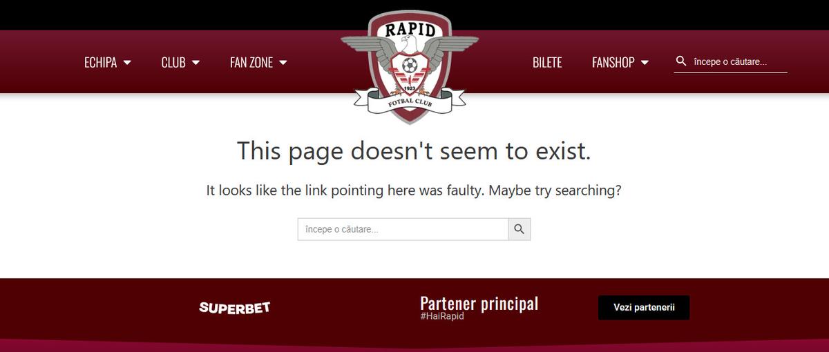 Obiectele cu Săpunaru, scoase de pe site-ul Rapidului