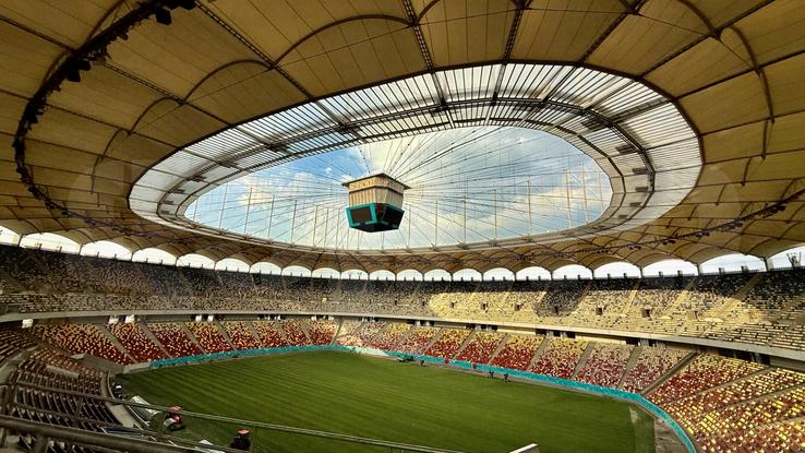 EXCLUSIV. Așa arată noul gazon montat pe Arena Națională. Foto: Andrei Crăițoiu (GSP.RO)