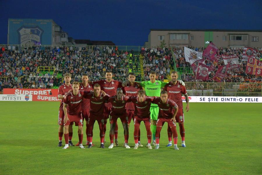 Argeș - Rapid/ De la stânga la dreapta: Andrei Borza, primul pe rândul de sus, Grameni, penultimul pe rândul de jos/ foto: Cristi Preda (GSP) Doi titulari de la Rapid, out din primul „11” » Episodul care l-a înfuriat pe Gâlcă