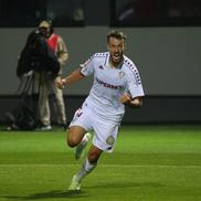 Jakub Hromada în Csikszereda - Rapid, în etapa 3 din Superliga. FOTO: Ionuț Iordache