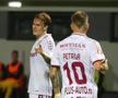 Tobias Christensen și Claudiu Petrila în Csikszereda - Rapid, în etapa 3 din Superliga. FOTO: Ionuț Iordache