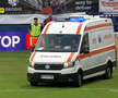 Accidentare horror a tușierului la Metaloglobus - Petrolul. FOTO: captură Prima Sport