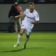Jakub Hromada în Csikszereda - Rapid, în etapa 3 din Superliga. FOTO: Ionuț Iordache