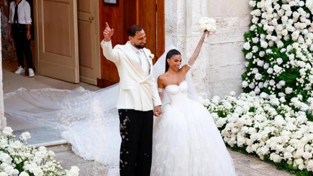 Nunta verii fotbalistice: căpitanul naționalei Italiei, Gianluigi Donnarumma, s-a căsătorit cu Alessia Elefante