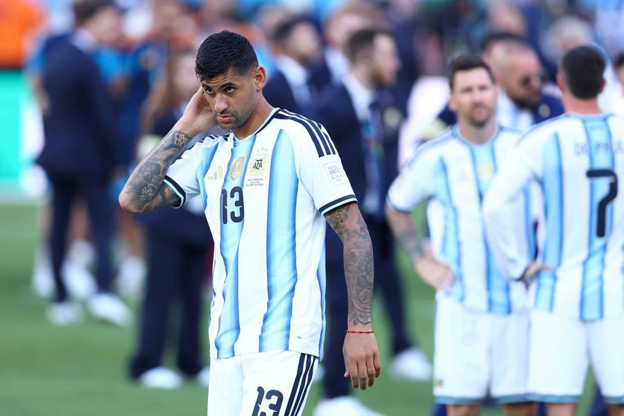 Cristian Romero (58 de selecții și 4 goluri) a fost eliminat în minutele dinaintea prelungilor finalei Cm 2026, Spania - Argentina 1-0 / Foto: Imago Ar fi mutarea verii în Serie A! Chivu e „all-in” pentru transfer: cât trebuie să plătească Inter