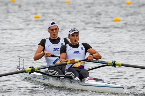 Patrick Sebestyen și Eduard Moldovan, bronz la CM U23 Foto: FR Canotaj/Balint Czucz