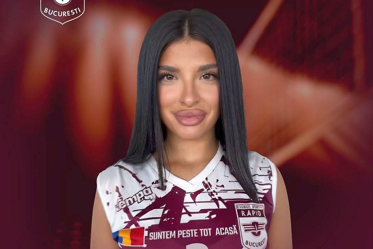 Rapid a anunțat transferul voleibalistei de 19 ani și a pornit furtuna pe pagina oficială: „Voi realizați că are o familie?”