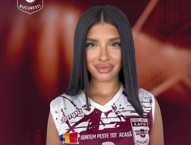 Rapid a anunțat transferul voleibalistei de 19 ani și a pornit furtuna pe pagina oficială: „Voi realizați că are o familie?”