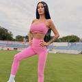 Daniela Crudu, pe gazonul stadionului din Botoșani/ Foto: Instagram