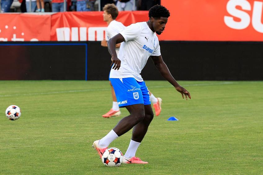 Steven Nsimba, pe „Arcul de Triumf” // foto: GSP
