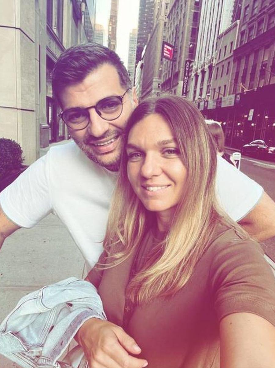 Simona Halep și Toni Iuruc / Sursă foto: Instagram Simona Halep și Toni Iuruc s-au fotografiat în New York, cu 4 zile înainte de startul US Open