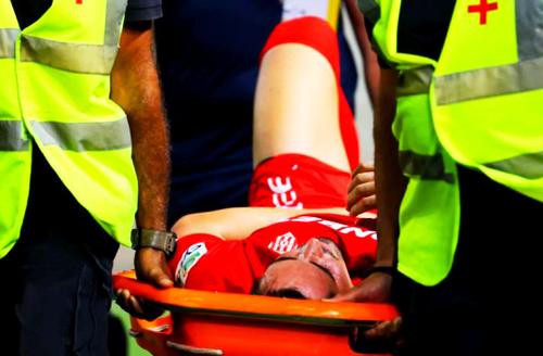 Fundașul Daniel Celea (28 de ani) a suferit o accidentare groaznică la debutul pentru Nea Salamis, în eșecul 0-4 cu Omonia.