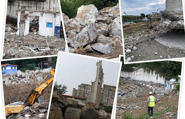 Vizită pe șantierul viitoarei arene de 100 de milioane de euro » Ce problemă au întâmpinat muncitorii + mesajul istoric căutat pe sub dărâmături