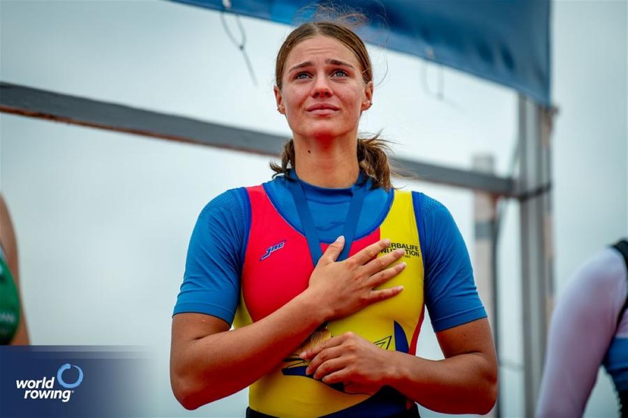 Bianca Ifteni, dublă campioană mondială la schif simplu Foto: World Rowing Patru medalii de aur în ultima zi a finalelor la Campionatele Mondiale U19 de canotaj din Canada!