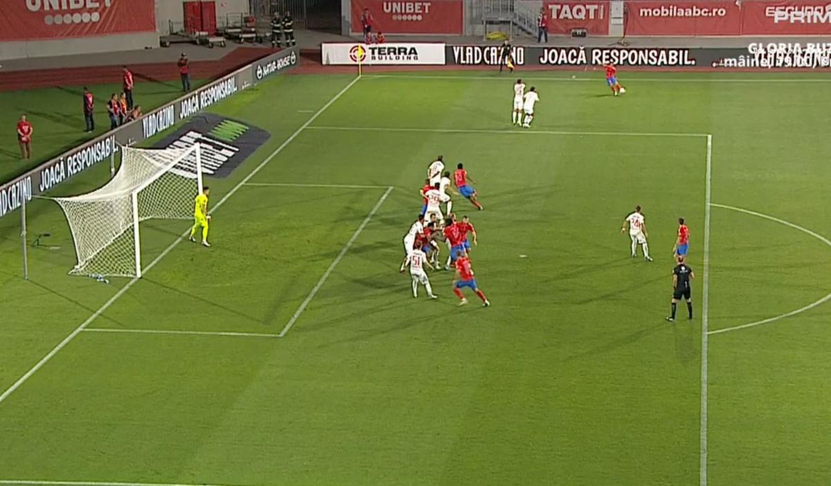 Golul lui Ngezana din Hermannstadt - FCSB, anulat din cauza unui fault