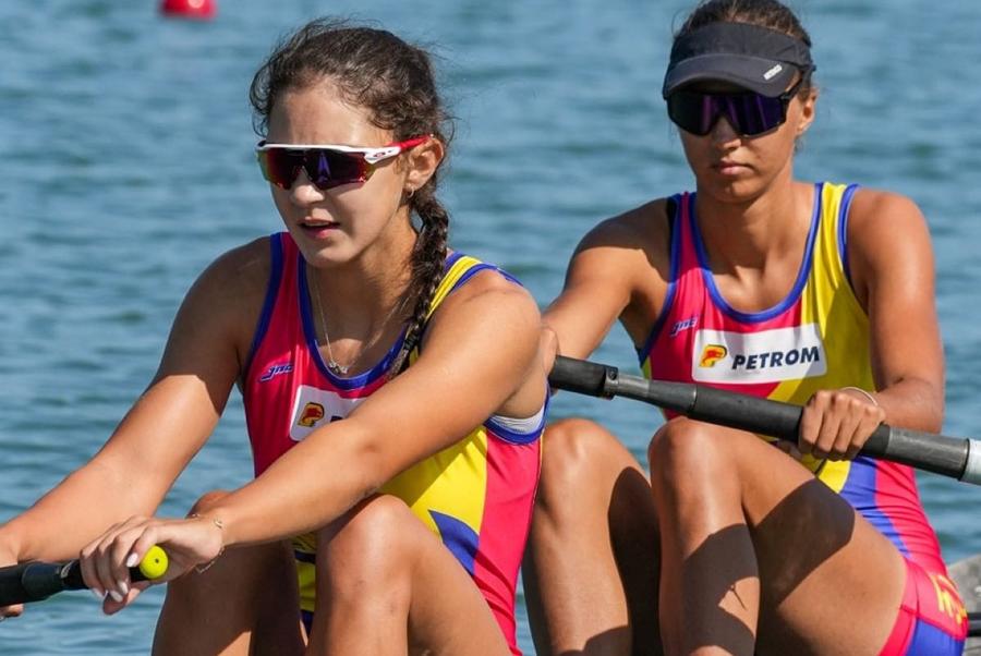 Gabriela Tivodariu și Iulica Ursu, campioane mondiale U19 la dublu rame Foto: Facebook FR Canotaj Patru medalii de aur în ultima zi a finalelor la Campionatele Mondiale U19 de canotaj din Canada!