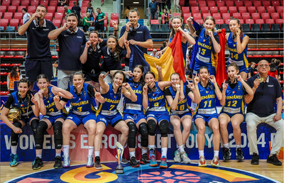 Naționala feminină U16 a câștigat divizia B a Campionatului European de baschet și s-a calificat în divizia superioară