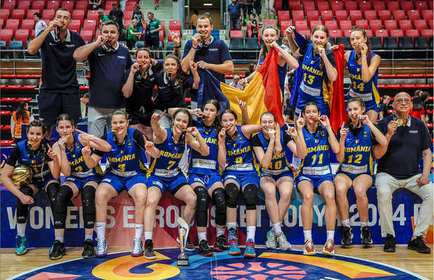 Naționala feminină U16 a câștigat divizia B a Campionatului European de baschet și s-a calificat în divizia superioară