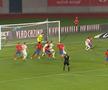 Golul lui Ngezana din Hermannstadt - FCSB, anulat din cauza unui fault, foto: captură de ecran Prima Sport
